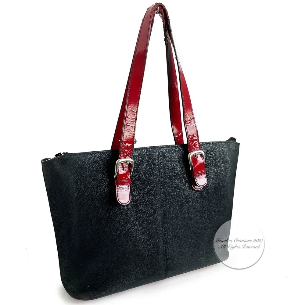 Jack Georges Bag Milano Madison Avenue Business Tote Computer * Damaged Straps *